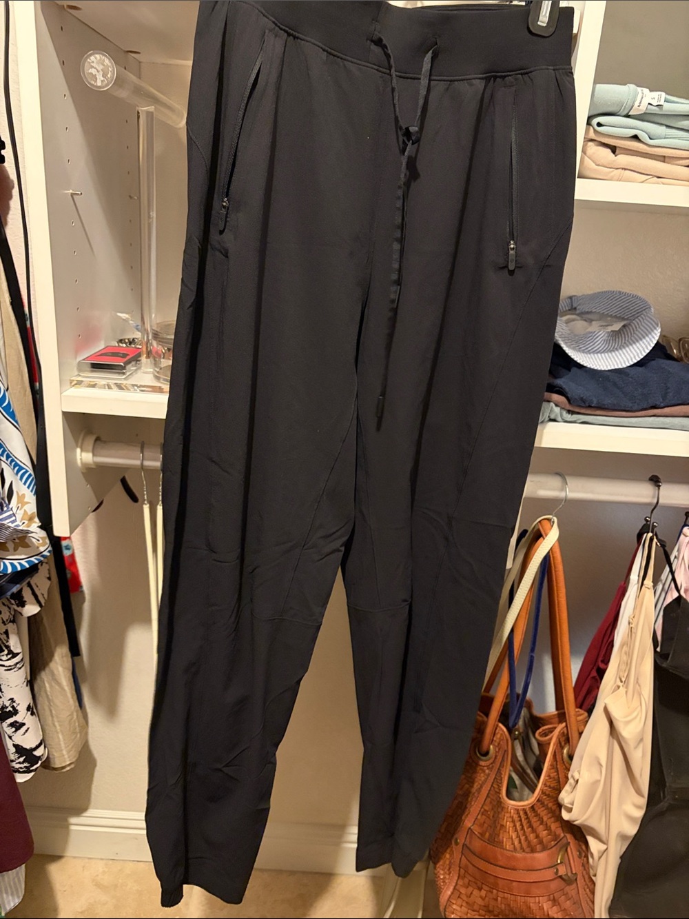 lululemon athletica Black Drawstring Track Joggers